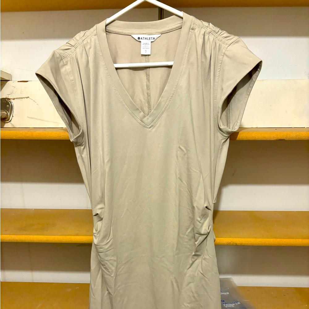 Athleta Effortless V-neck Tee Dress
